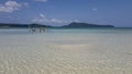 Paradise beach with hammocks Koh Rong Samloem Cambodia Royalty Free Stock Photo