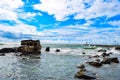 Paradise beach in Phu quoc islan, south of vietnam. Beautiful landscape Royalty Free Stock Photo