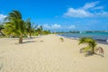 Paradise beach in Placencia, tropical coast of Belize, Caribbean Sea, Central America