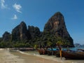 Paradise beach Railay Bay West, Krabi, Thailand Royalty Free Stock Photo