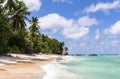 Paradise beach on Silhouette island, Seychelles Royalty Free Stock Photo