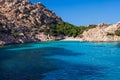 Paradise beach with white sand in Sardinia, Italy Royalty Free Stock Photo