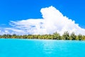 Paradise Bora Bora Island, French Polynesia. Royalty Free Stock Photo