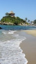 Paradise caribbean blue sea in Colombian cost, caribe, playas hermosas