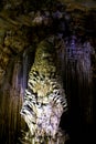 Paradise cave Vietnam impressive limestone formations Royalty Free Stock Photo