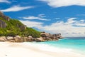 Amazing tropical beach with granite boulders on Grande Soeur Island, Seychelles