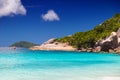 Amazing tropical beach with granite boulders on Grande Soeur Island, Seychelles