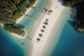 Paradise Found An Aerial View of a Tropical Island Escape.AI Generated