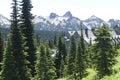 Paradise Inn with Tatoosh range Royalty Free Stock Photo