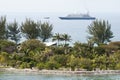 Cruise Ship Arrival to Nassau and Paradise Island Royalty Free Stock Photo