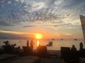 Paradise island view sunset of Koh Tao Thailand