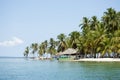 Paradise Islands in Guna Yala, Kuna Yala, San Blas, Panama. Sunset. Sunrise. Royalty Free Stock Photo