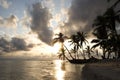 Paradise Islands in Guna Yala, Kuna Yala, San Blas, Panama. Sunset. Sunrise. Royalty Free Stock Photo