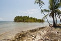 Paradise Islands in Guna Yala, Kuna Yala, San Blas, Panama. Sunset. Sunrise. Royalty Free Stock Photo