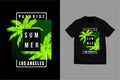 Paradise, los angeles - graphic t-shirt vector design