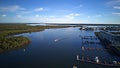 Paradise Point Gold Coast Hope Island Golf Course and Water front estate facing Brisbane