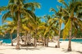Paradise on remote tropical island Royalty Free Stock Photo