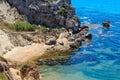 Sea beach near Rocca di San Nicola, Agrigento, Sicily, Italy