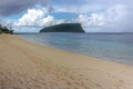 Paradise tropical beach Lalomanu on Upolu island, Samoa