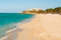 Paradise tropical beach on Varadero. Caribs. Cuba Royalty Free Stock Photo