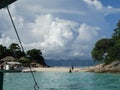 Paradise tropical island beach, Coron, Philippines Royalty Free Stock Photo