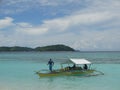 Landscape of paradise tropical island beach, Coron, Philippines Royalty Free Stock Photo