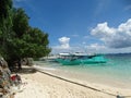 Landscape of paradise tropical island beach, Coron, Philippines Royalty Free Stock Photo