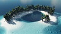 Paradise tropical island