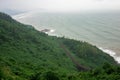 Paradise tropical seascape from Hai Van pass, Vietnam Royalty Free Stock Photo