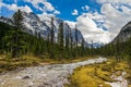 Paradise Valley and Mount Temple in Banff