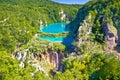 Paradise waterfalls of Plitvice lakes national park Royalty Free Stock Photo