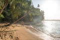 Paradise wild beach of Manzanillo Park in Costa Rica