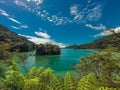 Paradisiac beach in Abel Tasman in New Zealand