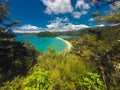 Paradisiac beach in Abel Tasman in New Zealand