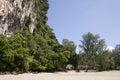 Paradisiac beach and cliff at Had Yao, Trang, Thailand