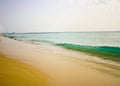 Paradisiac White sand beach Royalty Free Stock Photo