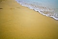 Paradisiac White sand beach Royalty Free Stock Photo