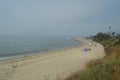 Paradisiacal Malibu Beaches On A Cloudy Day. Sport Nature Landscape.