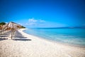 Paradiso sand beach on Akra Glarokavos, Greece. Royalty Free Stock Photo