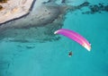 Paraglide over the mediterranean