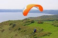 Paraglider above the coast