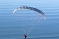 Paraglider above the sea Royalty Free Stock Photo