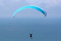 Paraglider above the sea Royalty Free Stock Photo