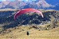 Paraglider in the air Royalty Free Stock Photo