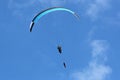 Paraglider being towed on a winch