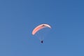 Paraglider and blue sky