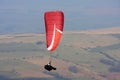 Paraglider in Brecon Beacons Royalty Free Stock Photo