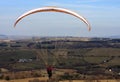 Paraglider in Brecon Beacons Royalty Free Stock Photo
