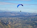 Paraglider at Cenes in the Sierra Nevada, Spain Royalty Free Stock Photo