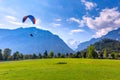 Paraglider in Interlaken, Switzerland